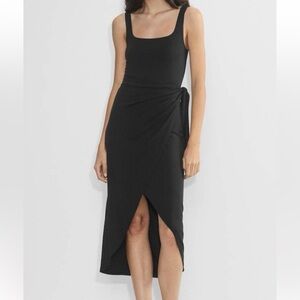 Aritzia Saturn Wrap-Style Midi Dress